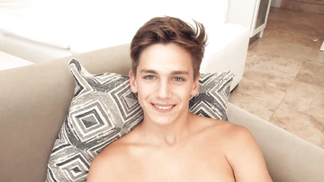 Cute nude boy with a hairy dick