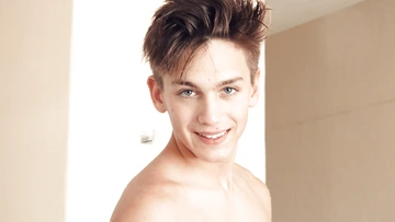 Cute nude boy with a hairy dick