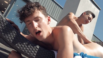Two guys fucking and cums