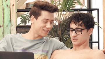 Boy getting big cock fucked