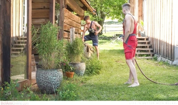 Cute gay boys bareback fucking