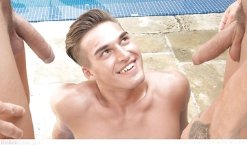 Studs fucking in the backyard