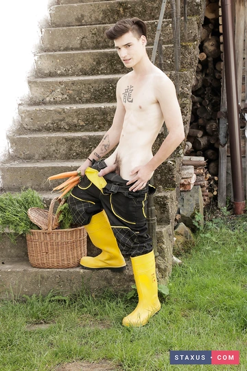 Boys at the farm bareback fucking