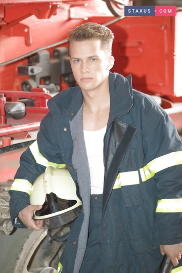Boys fucking in a fire station