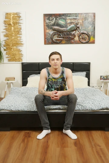 Cute boy showing his perfect penis