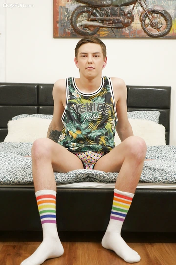 Cute boy showing his perfect penis
