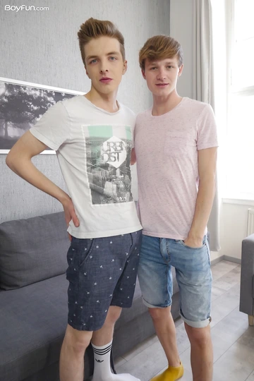 Handsome gay boys having sex