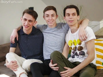Big dick boy in a threesome