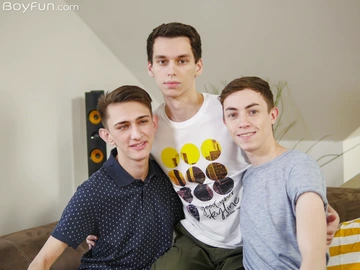 Big dick boy in a threesome