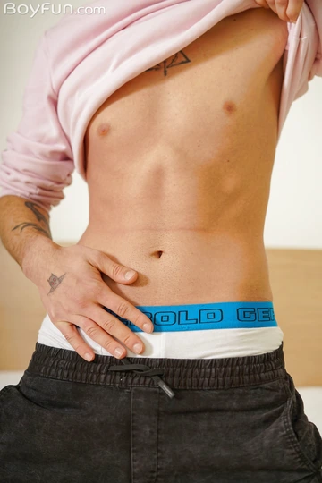 Cute guy with a shaved dick