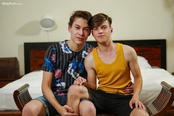 Two guys having hardcore sex