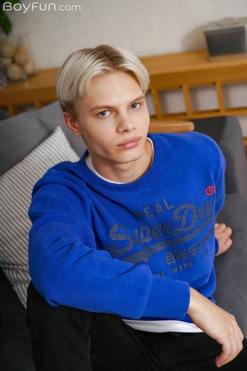 Beautiful boy with a shaved penis