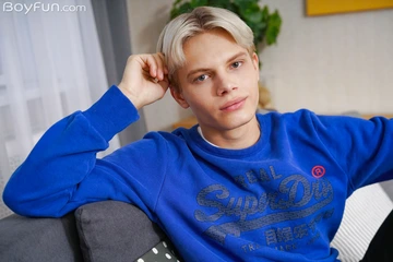 Beautiful boy with a shaved penis