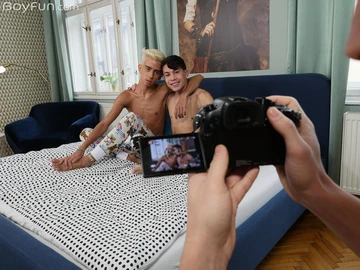 Hot boy having a threesome