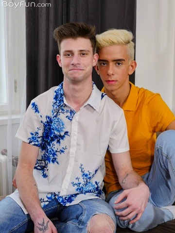 Skinny boy getting boned