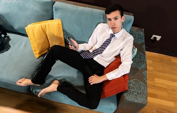 Boy fucking himself with a dildo