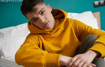 Cute boy with a shaved dick